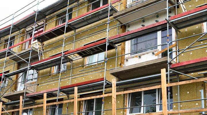 Dotepľovanie fasád